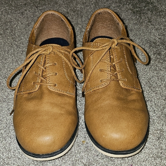💜Place Kids Brown Dress Shoes - Picture 2 of 8